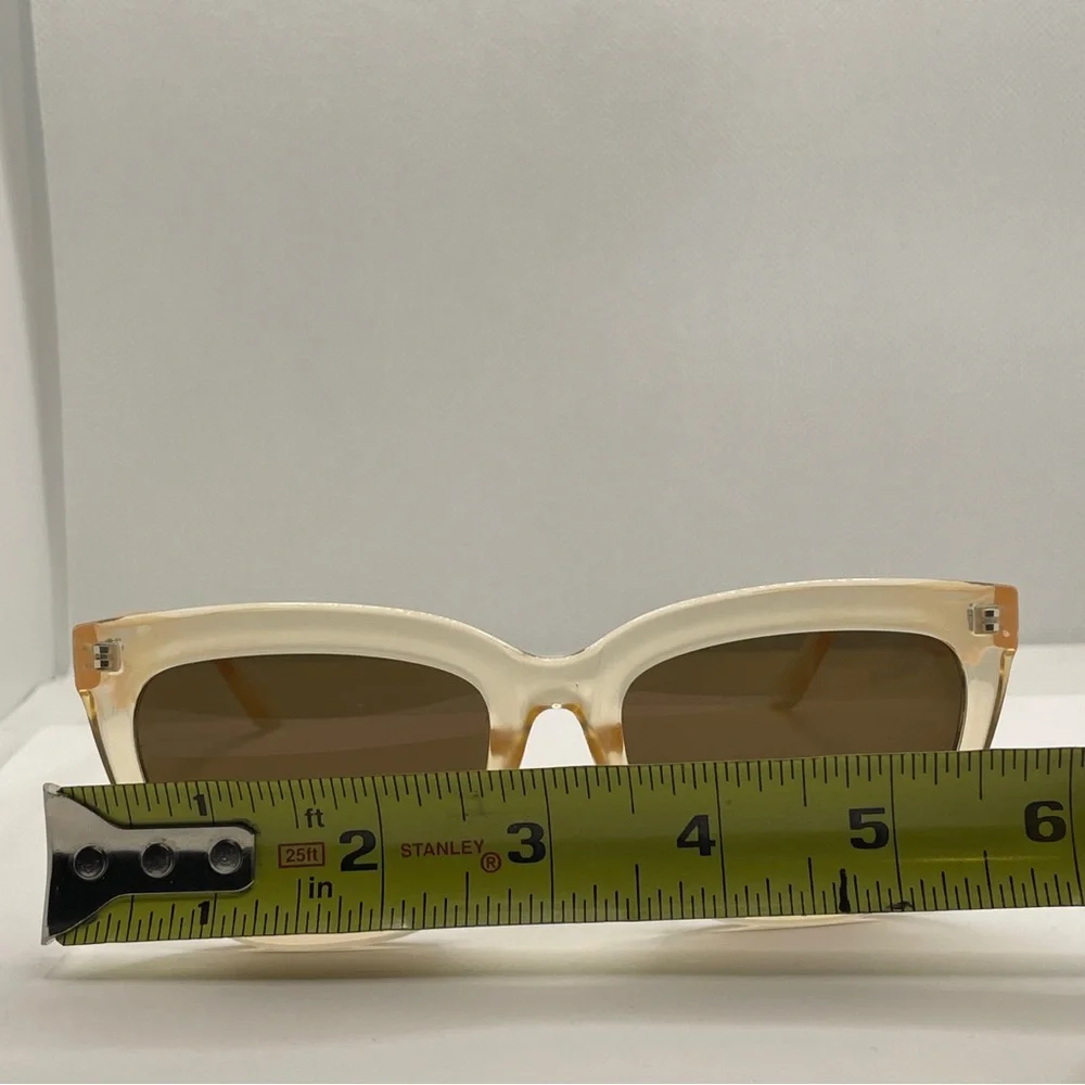 Retro Style Clear‎ Orange Cat Eye Oversized Sunglasses